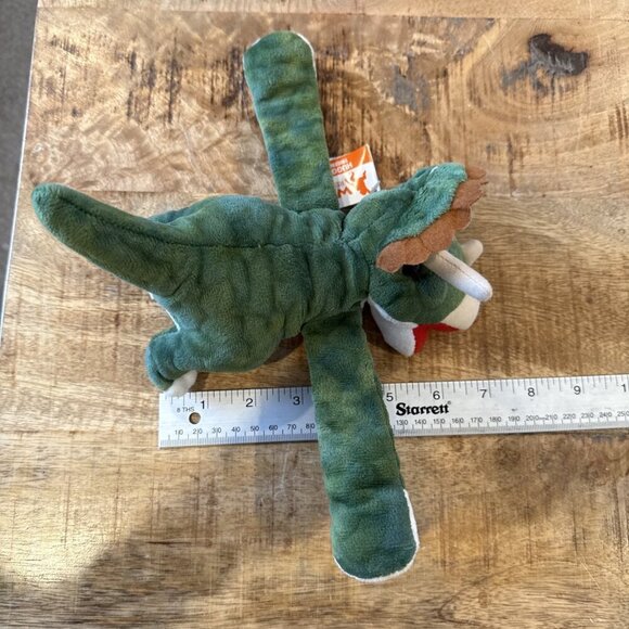 Wild Republic Huggers Triceratops Dinosaur Soft Plush Dino Slap Bracelet - Picture 8 of 9